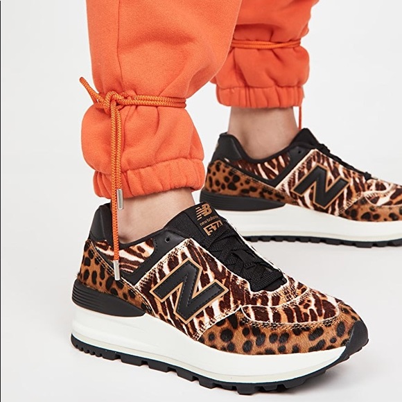 New Balance 574 Leopard Calf Hair 